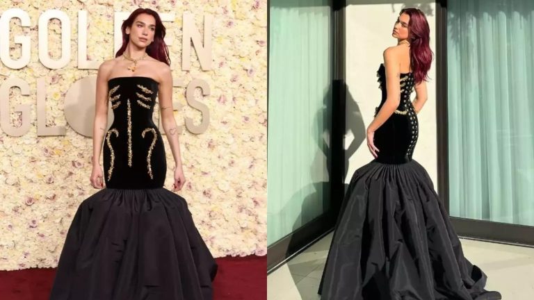 Dua Lipa’nın zor anları: Elbisesi yüzünden oturamadı