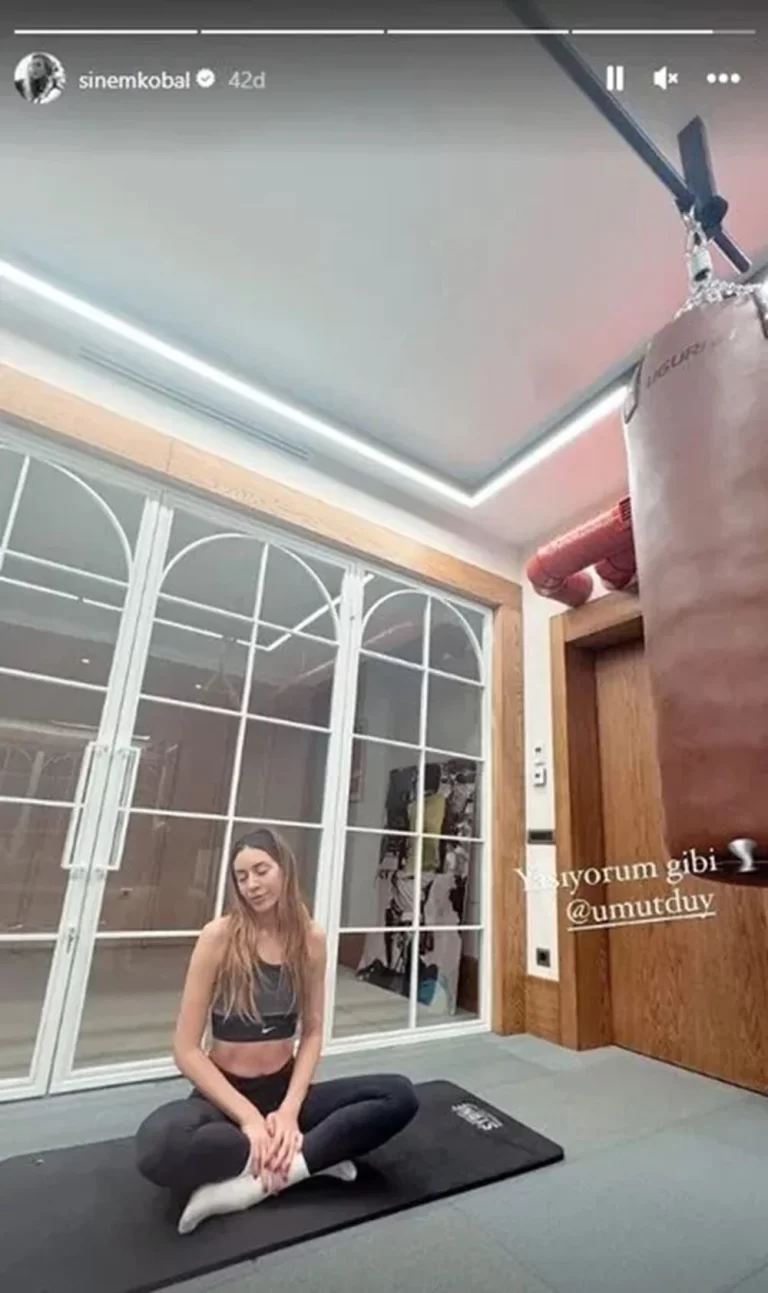 Sinem Kobal’dan spor şovu! ‘Kim der iki çocuk annesi’